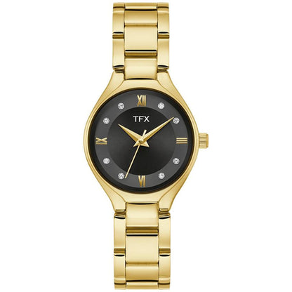 TFX LADIES' GOLD STAINLESS STEEL WATCH